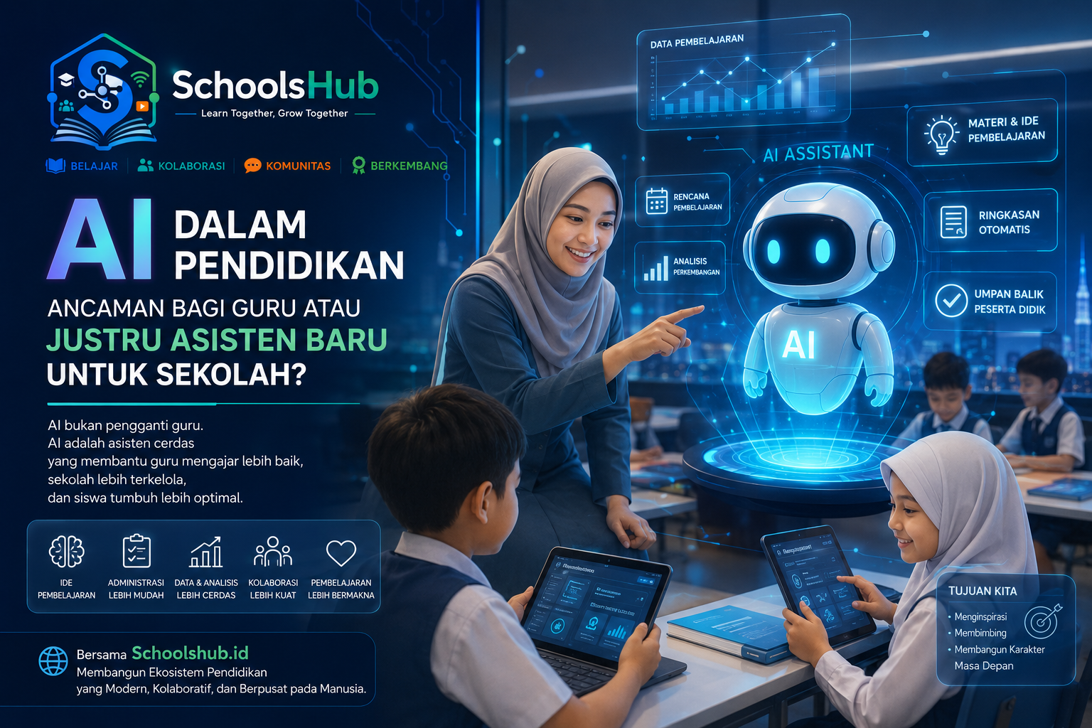 AI dalam Pendidikan: Ancaman bagi Guru atau Justru Asisten Baru untuk Sekolah? By Schoolshub