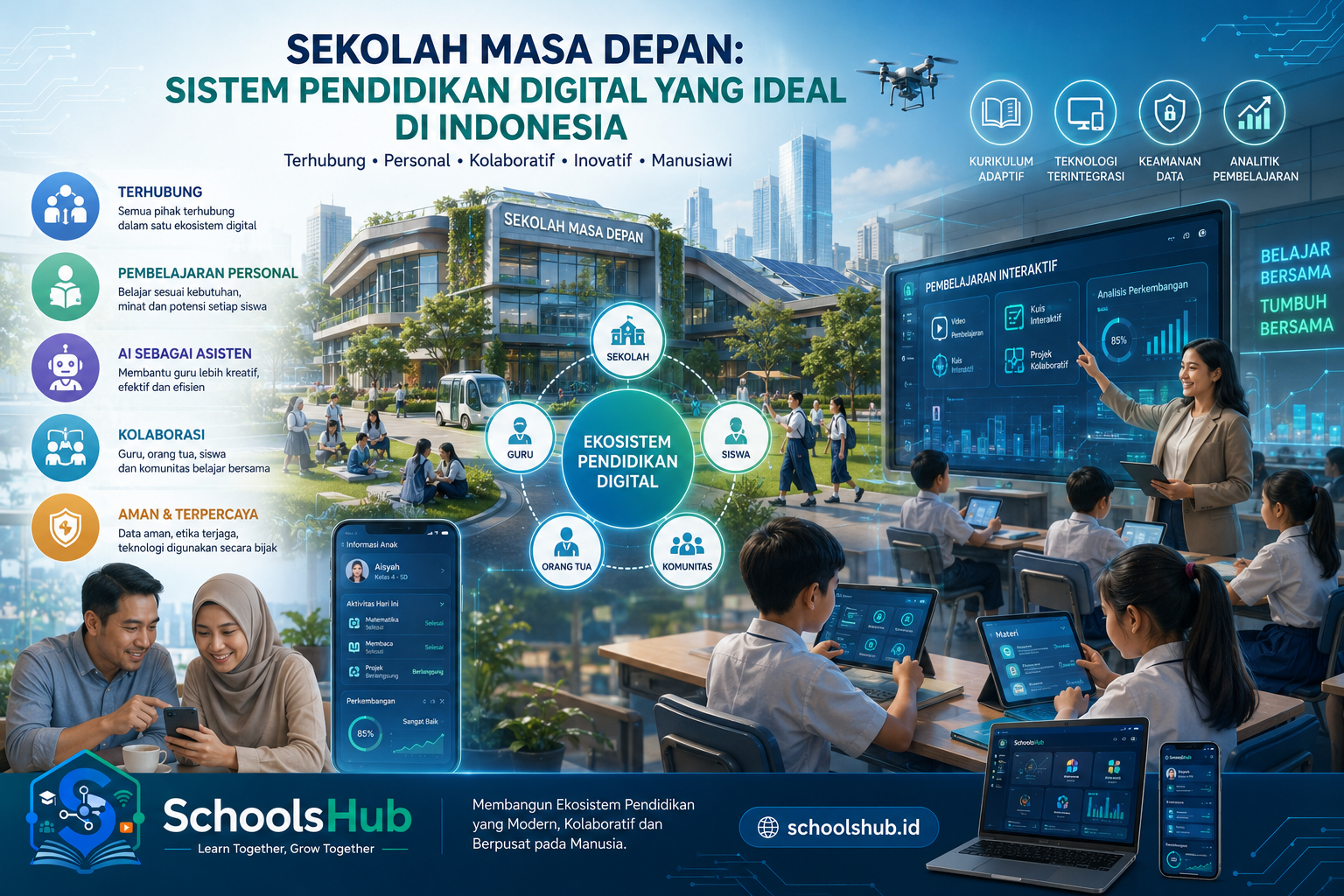 Sekolah Masa Depan: Seperti Apa Sistem Pendidikan Digital yang Ideal di Indonesia? By SchoolsHub