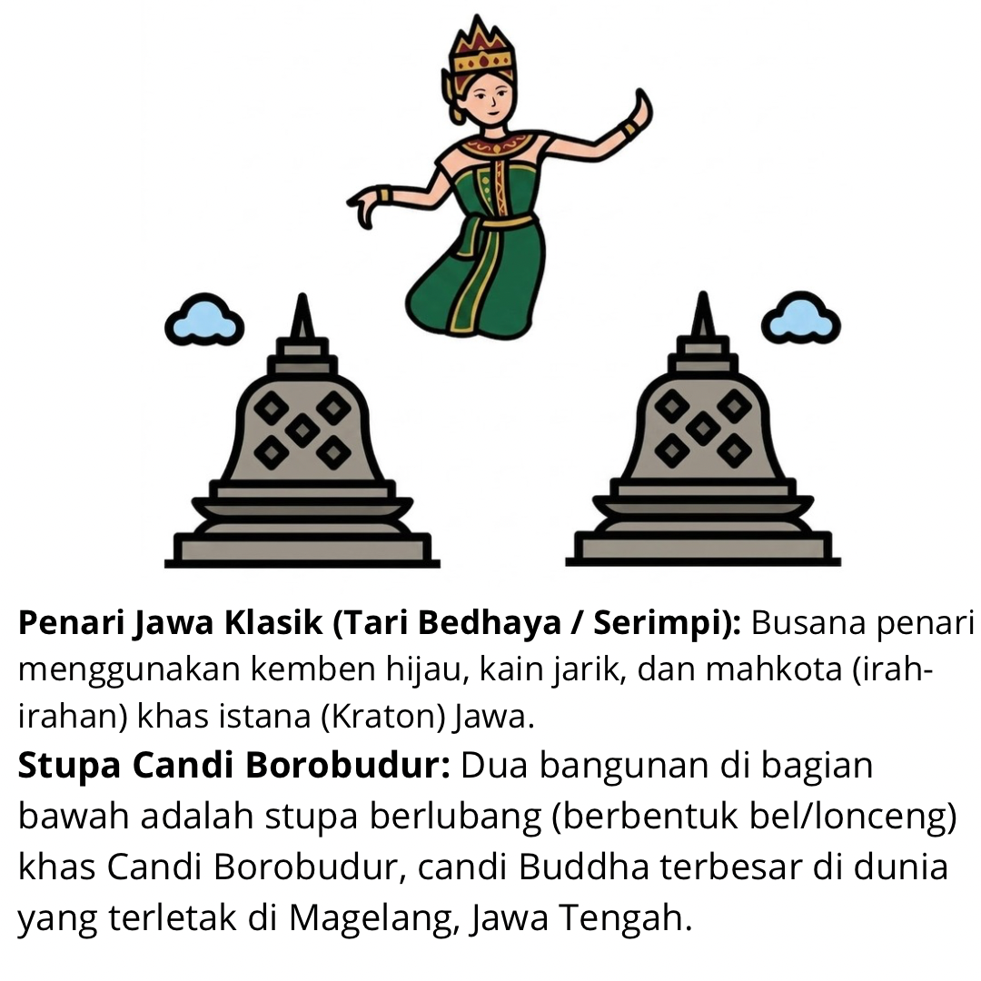tarian jawa & monumen stupa candi borobudur